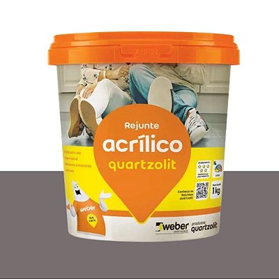 Rejunte Acrílico 1KG Preto Grafite Quartzolit