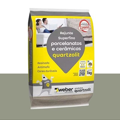 Rejunte Porcelanatos e Cerâmicas 1KG Verde Floresta Quartzolit