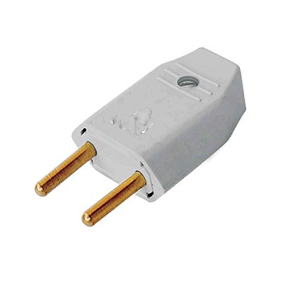 Plug Macho 2P 20A 180º Cinza 2P B.Lux