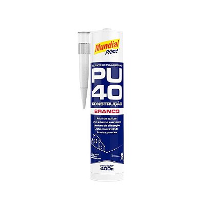 Selante Poliuretano PU40 Branco 400g Mundial