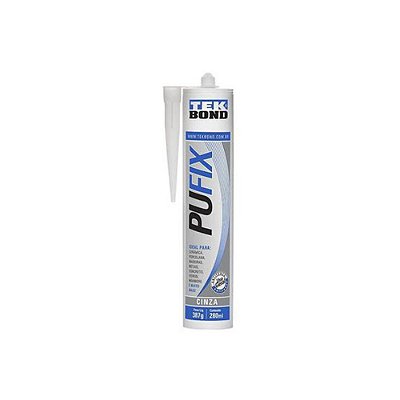 Adesivo Poliuretano PUFIX Cinza 387g 280ml Tekbond