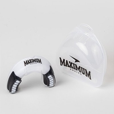 Protetor Bucal Branco e Preto