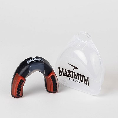 Protetor Bucal Preto e Vermelho