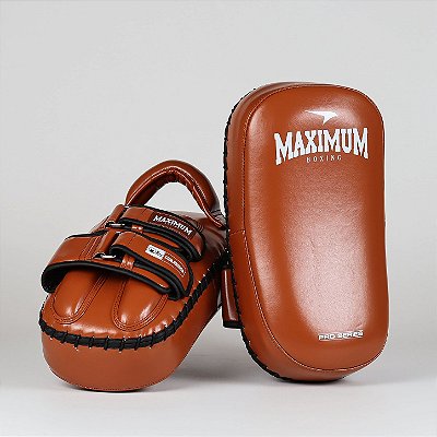 Aparador de Chute Thai Pad Muay Thai e Kickboxing Marrom - Par