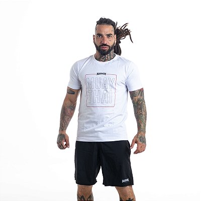 Camiseta Muay Thai Branca - Maximum