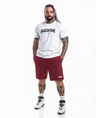 Shorts Bermuda Moletom Bordo