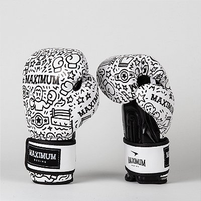 Luva de Boxe Infantil Desenhos Cor Branco