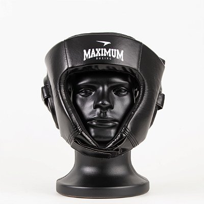 Capacete de Boxe Olímpico Preto