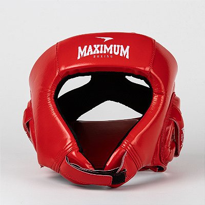 Capacete de Boxe Olímpico Vermelho