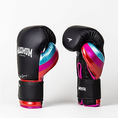 Luva de Boxe e Muay Thai Profissional Preto e Azul