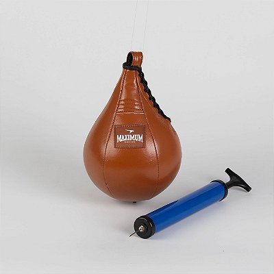 BOLA PUNCHINGBALL BOXE MARROM