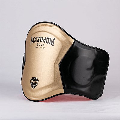 Cinturão Protetor Abdominal de Boxe e Muay Thai Profissional Maximum Dourado- Tam G