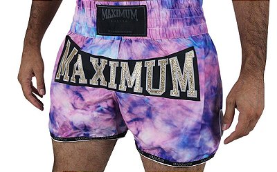 Shorts de Muay Thai Maximum Tie Dye Lilás