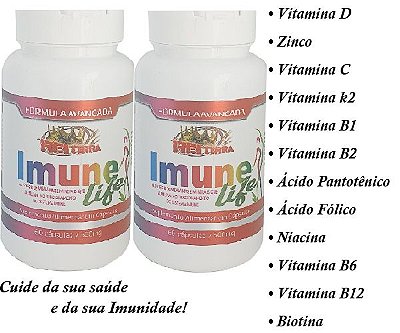 Imuni Life Suplemento Vitamínico e Mineral kit 2 Potes