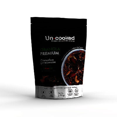 GRANOLA DE CASTANHAS GERMINADAS COM PEDAÇOS DE BRAWNIE 250G