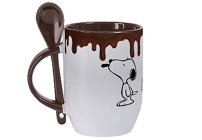 Caneca Personalizada com colher - Snoopy