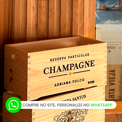 Caixa Organizadora Personalizada Champagne
