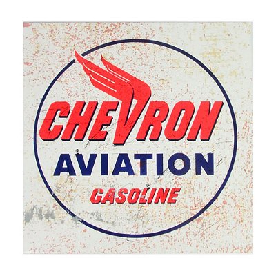 Placa de Metal Decorativa Chevron