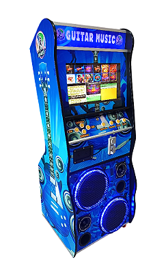 Maquina De Musica Jukebox e Karaokê: 2 X 1 Tela 19 Polegadas Azul ( Comercial )