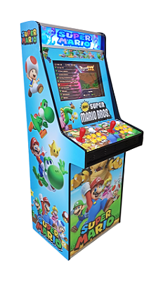 Fliperama Tela De 19 Polegadas Com 9.800 Jogos Azul SM (Locação Eventos ou Residencial)