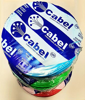 CABO FLEXÍVEL 2,5 MM2 – ROLO 100 M -ANTICHAMA – 450-750V (DIVERSAS CORES) – CABEL