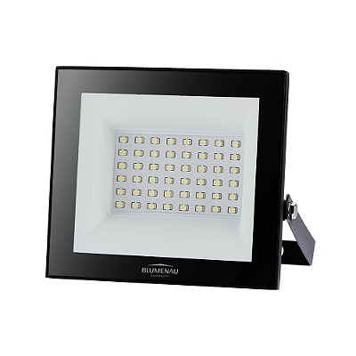 REFLETOR LED PLAY 50W / 100W IP66 ALUMINIO QUADRADO BIVOLT 6.500K - PRETO
