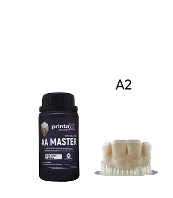 Resina 3D Odontológica PrintaX AA Master Nanohíbrida Biocompatível 250g
