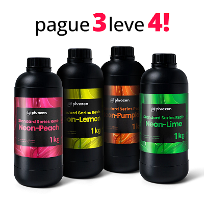 Kit de Resinas 3D Phrozen Neon 4kg (4un.)