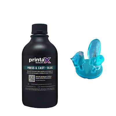 Resina 3D Odontológica PrintaX Press & Cast Blue 500g