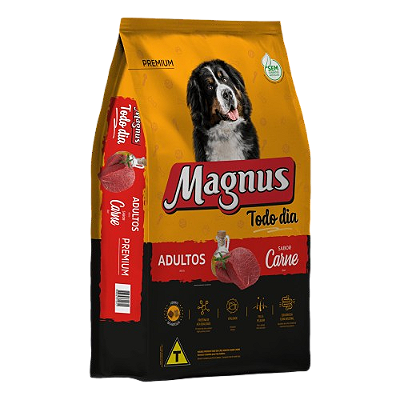 Ração Seca Magnus Todo Dia Carne para Cães Adultos 15KG