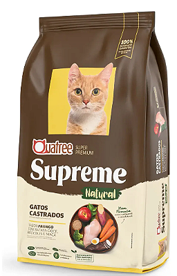 Ração Quatree Supreme Frango e Batata Doce para Gatos Castrados 10,1Kg
