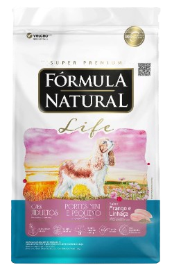 Ração Fórmula Natural Life  Cães Adultos Raças Mini e Pequena