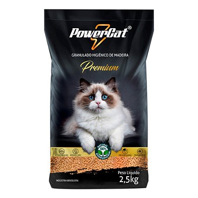 Granulado Higiênico De Madeira Powercat 2,5 KG
