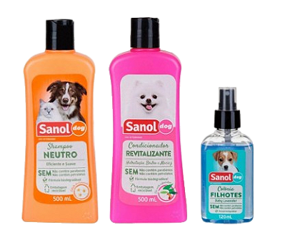 Kit Sanol Shampoo + condicionador + Perfume