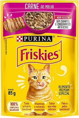 Sachê Friskies Carne ao Molho para Gatos