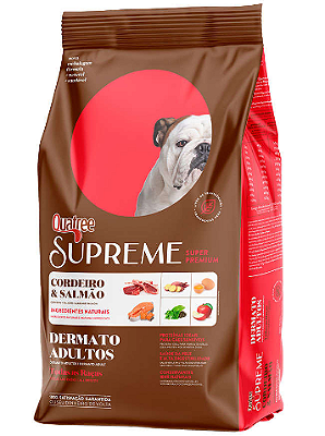 Ração Quatree Supreme Dermato Cordeiro e Salmão Cães Adultos 15 kg