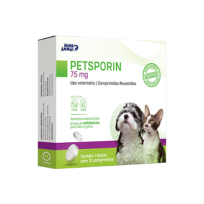 Petsporin 75mg - 12 comprimidos