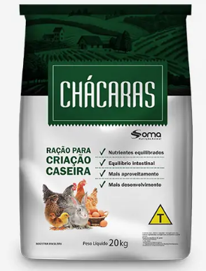 Ração Para Coelhos -Chácaras , Soma - 20kg