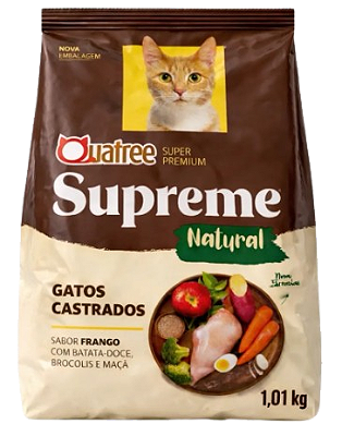 Quatree Supreme Gato Castrado Frango 1Kg