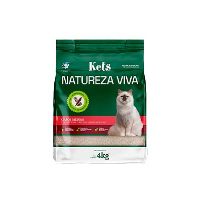 Areia Biodegradavel Natureza Viva Média 4 kg