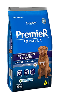 Ração Premier Fórmula para Cães Adultos de Raças Grandes e Gigantes 20 kg