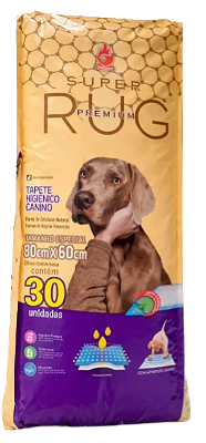 Tapete Higiênico Super Rug 80x60 com 30 unidades