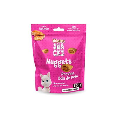 Snack Quatree Nuggets Previe Bola De Pelo para Gatos Adultos 60g