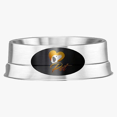 Comedouro Aluminio Pesado Pet Medio