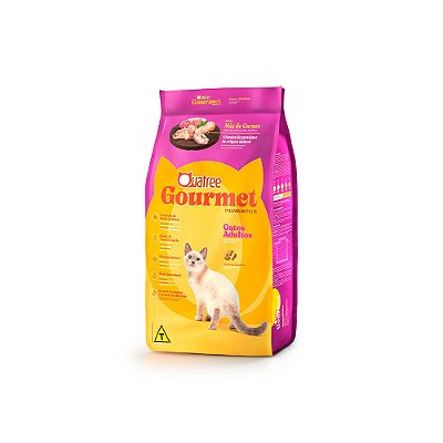 Ração Quatree Gourmet para Gatos Adultos Sabor Mix de Carnes 3 kg