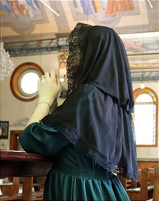 Véu Mater Salvatoris (Modelo Capuz)