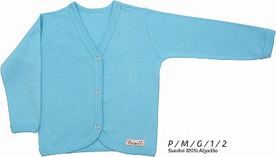 Casaco para bebê azul