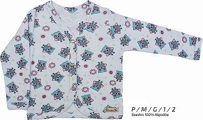 Casaco para bebê estampado