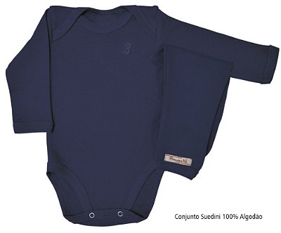 Conjunto liso azul marinho