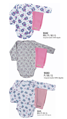 Body estampado feminino manga comprida